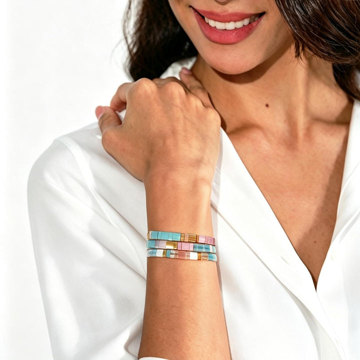 Parure Nola - Bracelets de perles