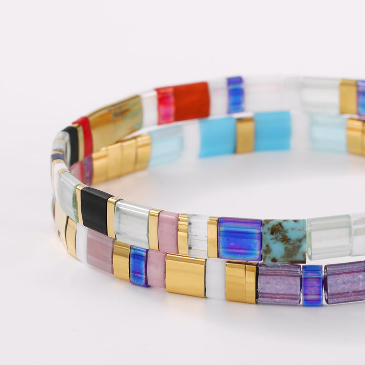 Parure Gia - Bracelets de perles