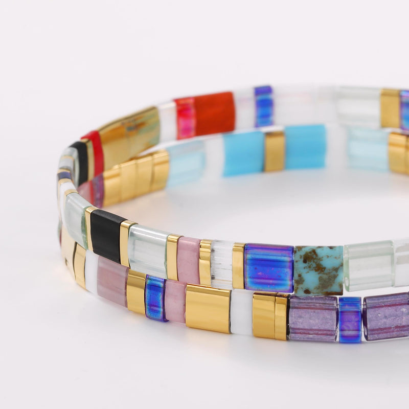 Parure Gia - Bracelets de perles