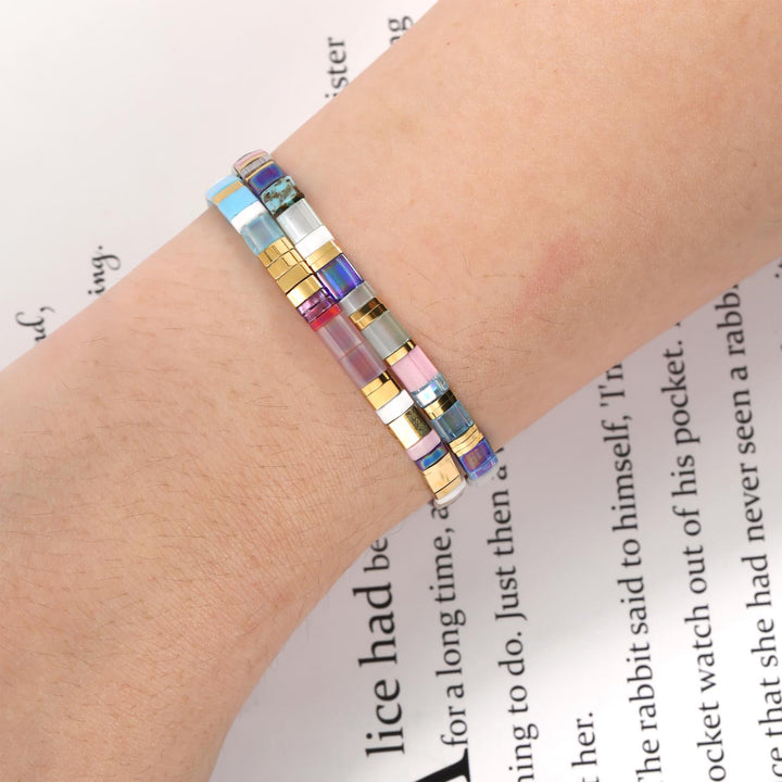 Parure Gia - Bracelets de perles