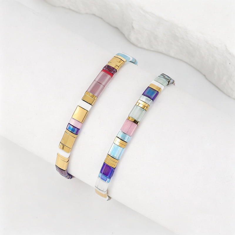 Parure Gia - Bracelets de perles