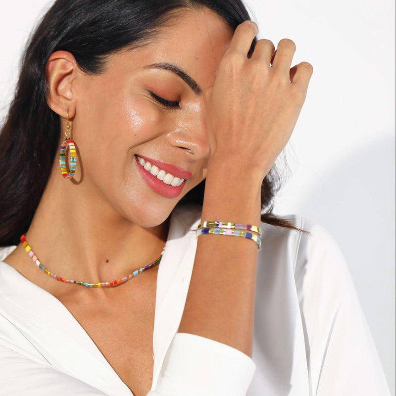 Parure Gia - Bracelets de perles