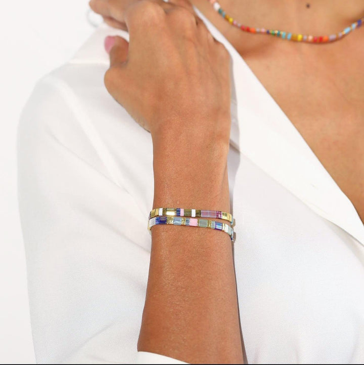 Parure Gia - Bracelets de perles