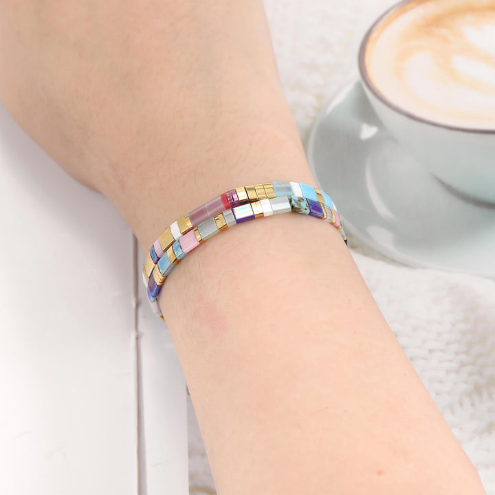 Parure Gia - Bracelets de perles