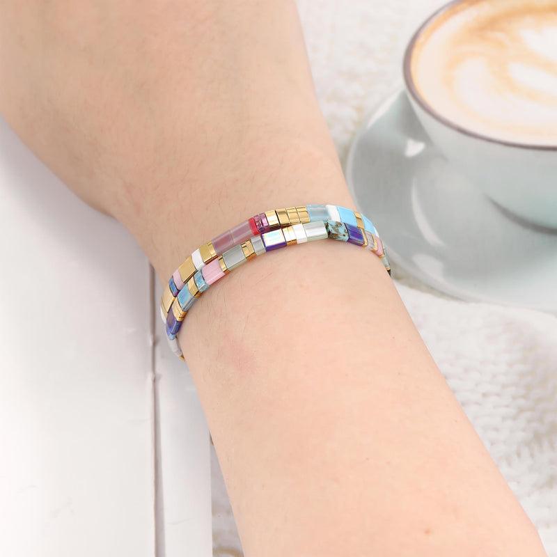 Parure Gia - Bracelets de perles