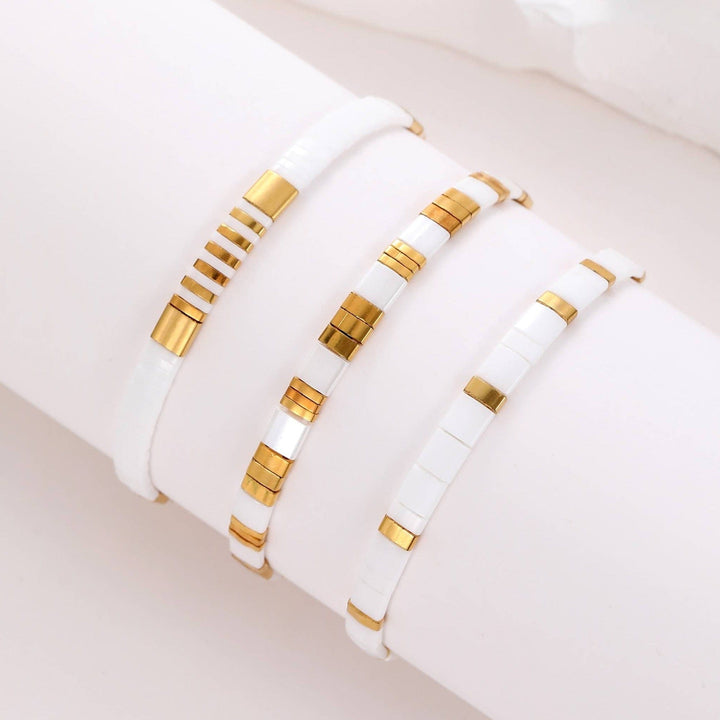 Ensemble Neige (Parure Gotha et boucles d'oreilles Lila)