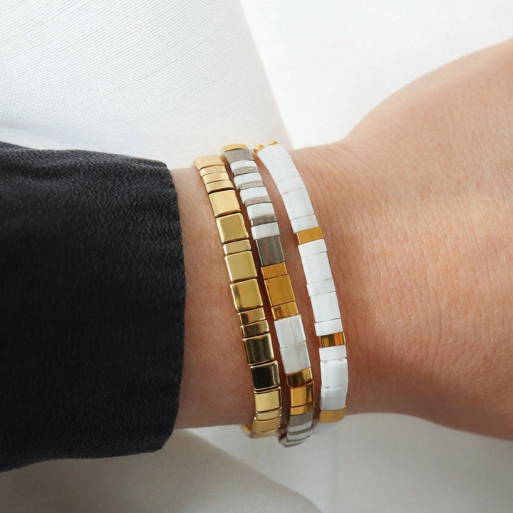 Ensemble Sparkle - vue détaillée des perles Miyuki japonaises