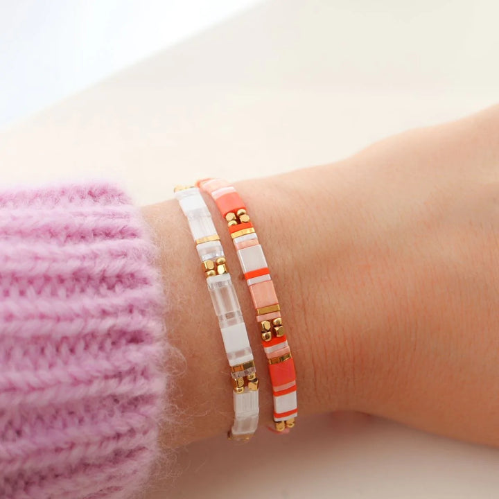 Parure Lily - Bracelet de perles - beads bracelet fait main en perles Miyuki par Køss Design