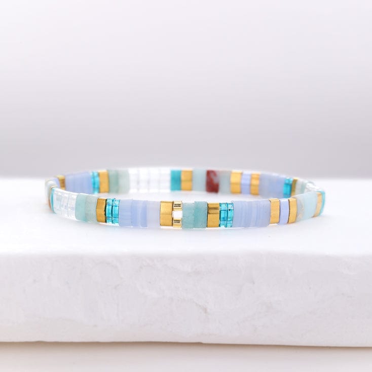 Parure Nerea - bracelet en perles Miyuki porté au poignet