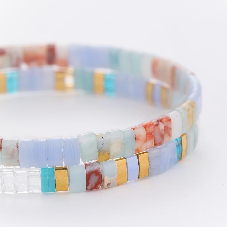 Parure Nerea - vue détaillée des perles Miyuki japonaises