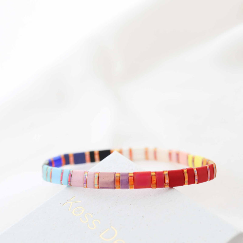 Rainbøw - Bracelet de Perles - beads bracelet fait main en perles Miyuki par Køss Design