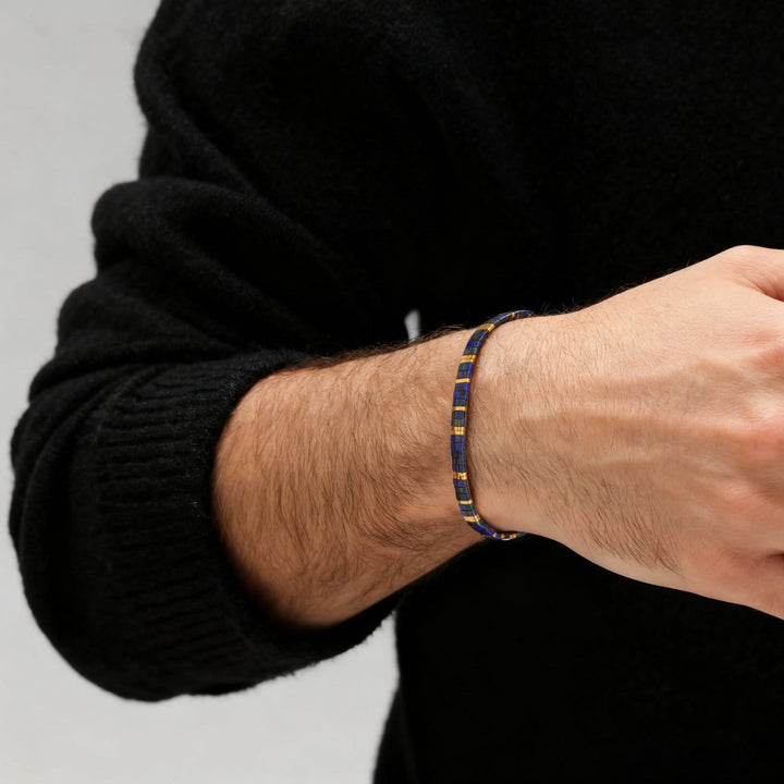 Eclipse - bracelet en perles Miyuki porté au poignet