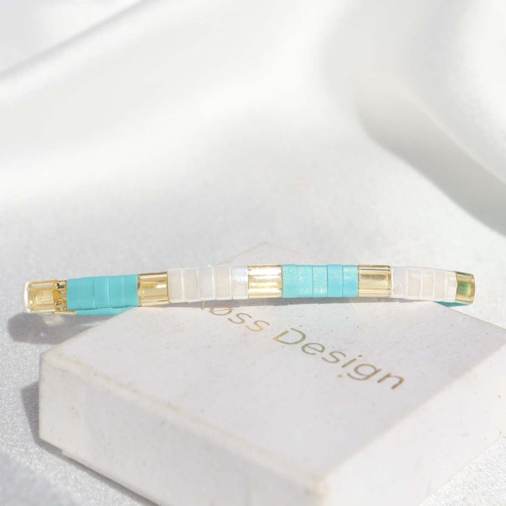 Eden - bracelet en perles Miyuki porté au poignet