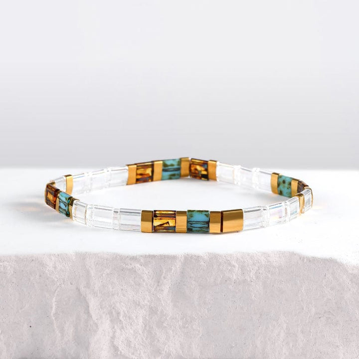 Eliana - Bracelet de perles - bracelets perles plates fait main en perles Miyuki par Køss Design