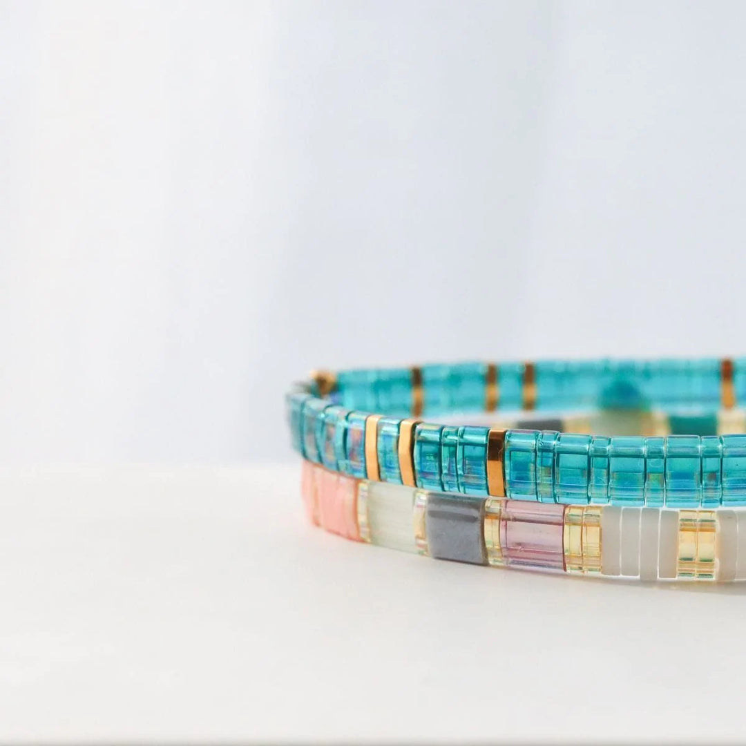 Ensemble Cielø - Bracelets de perles - bracelet de perles colorées fait main en perles Miyuki par Køss Design