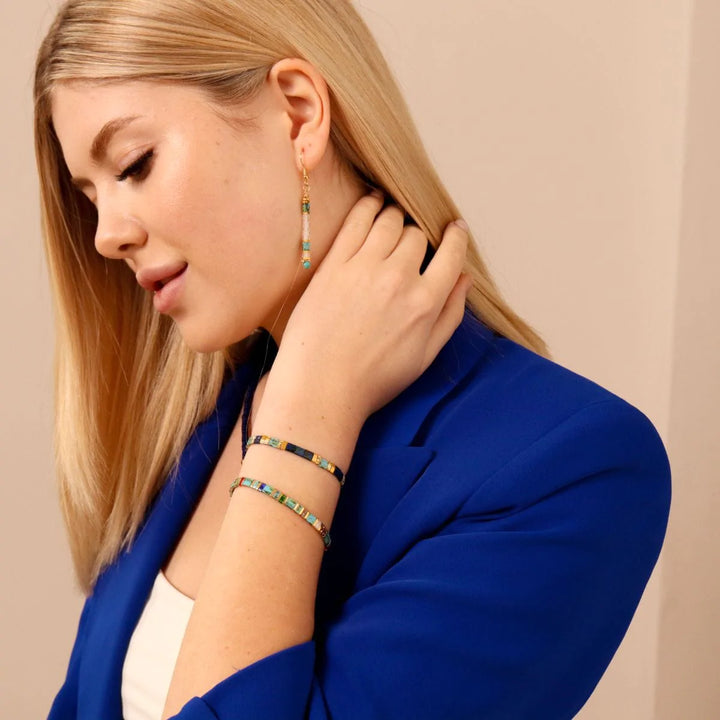 Ensemble Lou & Eva - vue détaillée des perles Miyuki japonaises