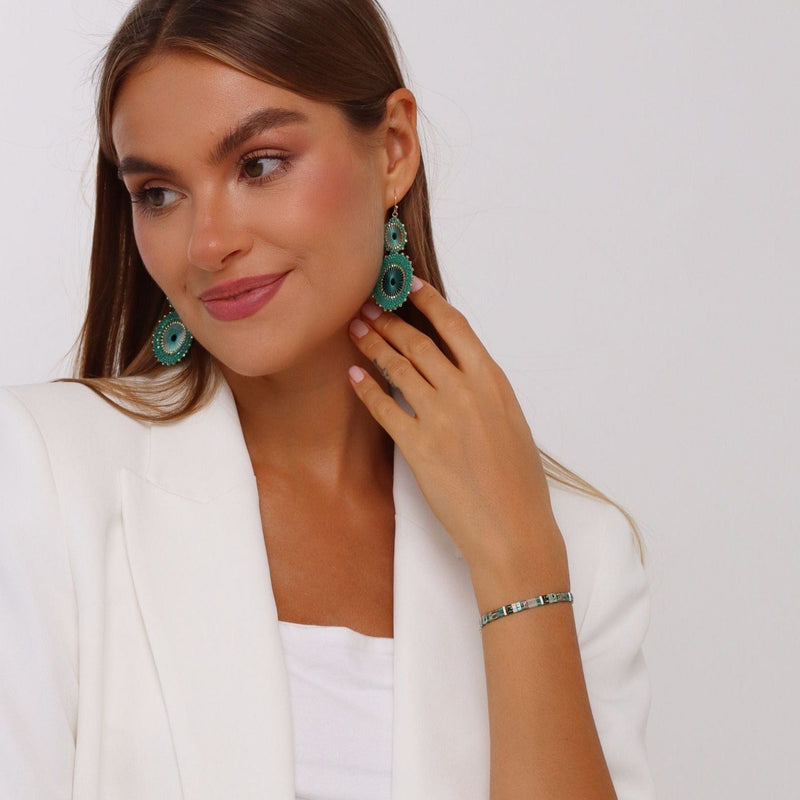 Ensemble Olivia & Mya - détail artisanal perles Miyuki