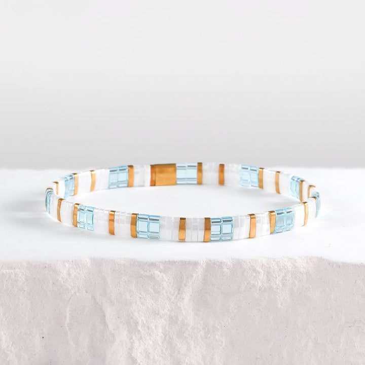 Isolde - Bracelet de perles - bracelets perles plates fait main en perles Miyuki par Køss Design