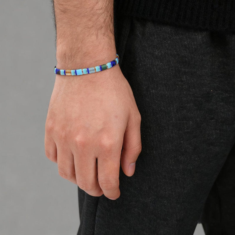 Jaska - bracelet en perles Miyuki porté au poignet