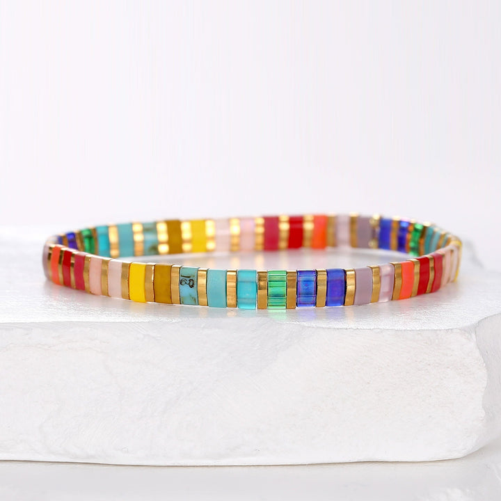 Liv - Bracelet de perles - bracelet de perles colorées fait main en perles Miyuki par Køss Design