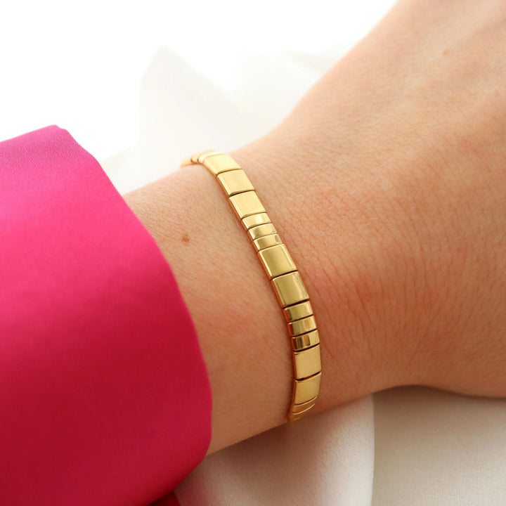 Or - Bracelet de Perles