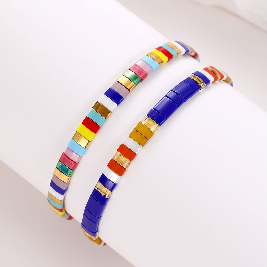 Parure Anka - Bracelets de perles - bracelet de perles colorées fait main en perles Miyuki par Køss Design