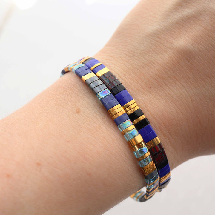 Parure Aurore - Køss Design bracelets perles plates fait main photo 6