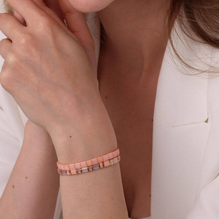 Parure Blush - Køss Design bracelets perles du japon fait main photo 6