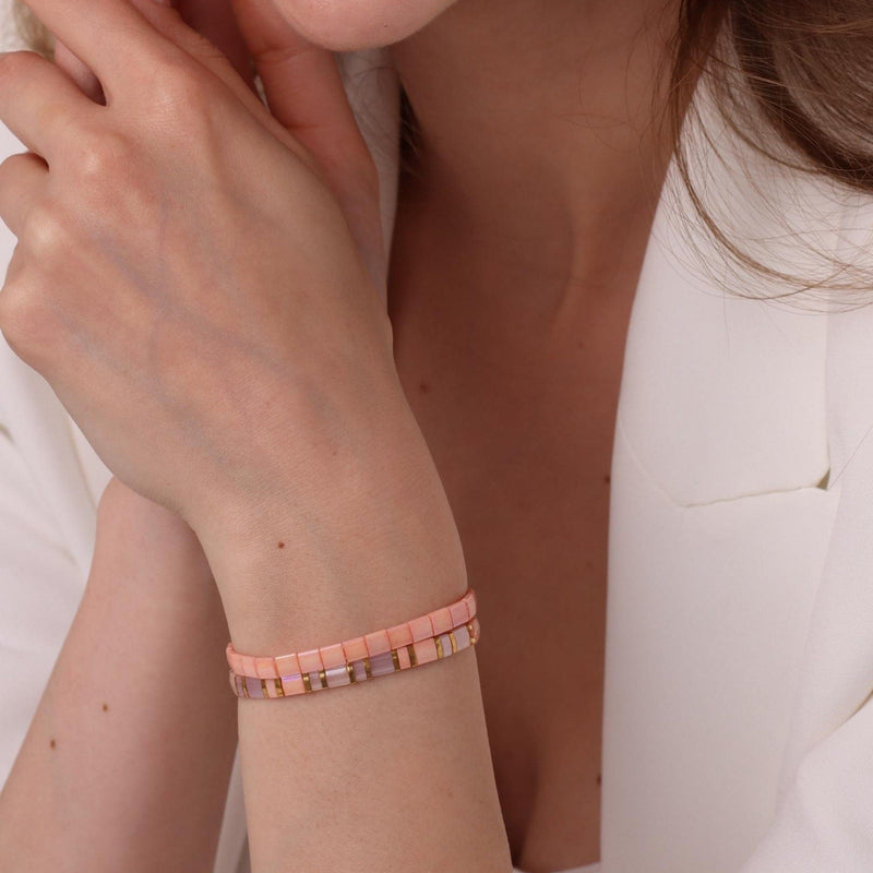 Parure Blush - Køss Design bracelets perles du japon fait main photo 6