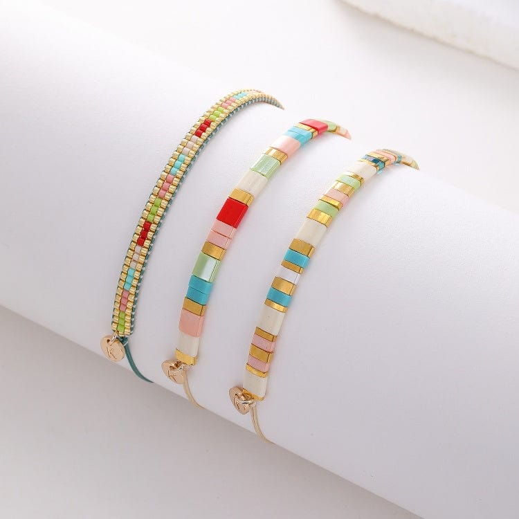 Parure Catalina - Bracelets de perles - bracelet de perles colorées fait main en perles Miyuki par Køss Design