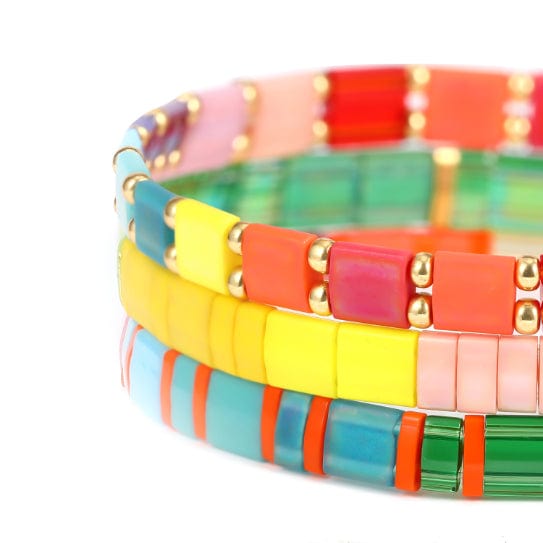 Parure Chamarel - vue détaillée des perles Miyuki japonaises