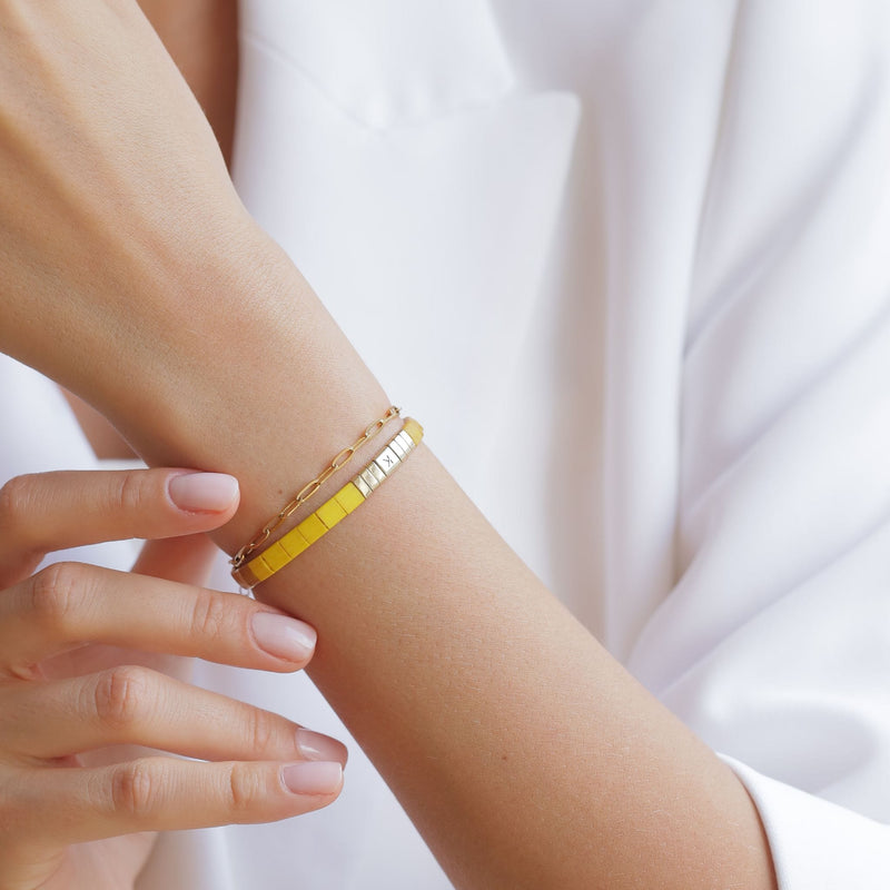 Parure Clea - vue détaillée des perles Miyuki japonaises