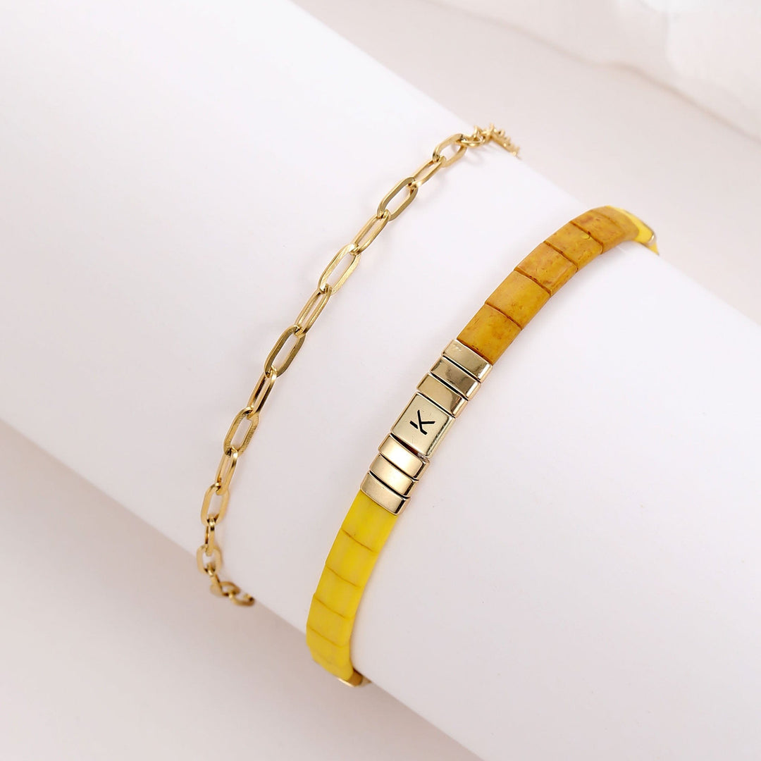 Parure Clea - Bracelet de perles - bracelet de perles colorées fait main en perles Miyuki par Køss Design