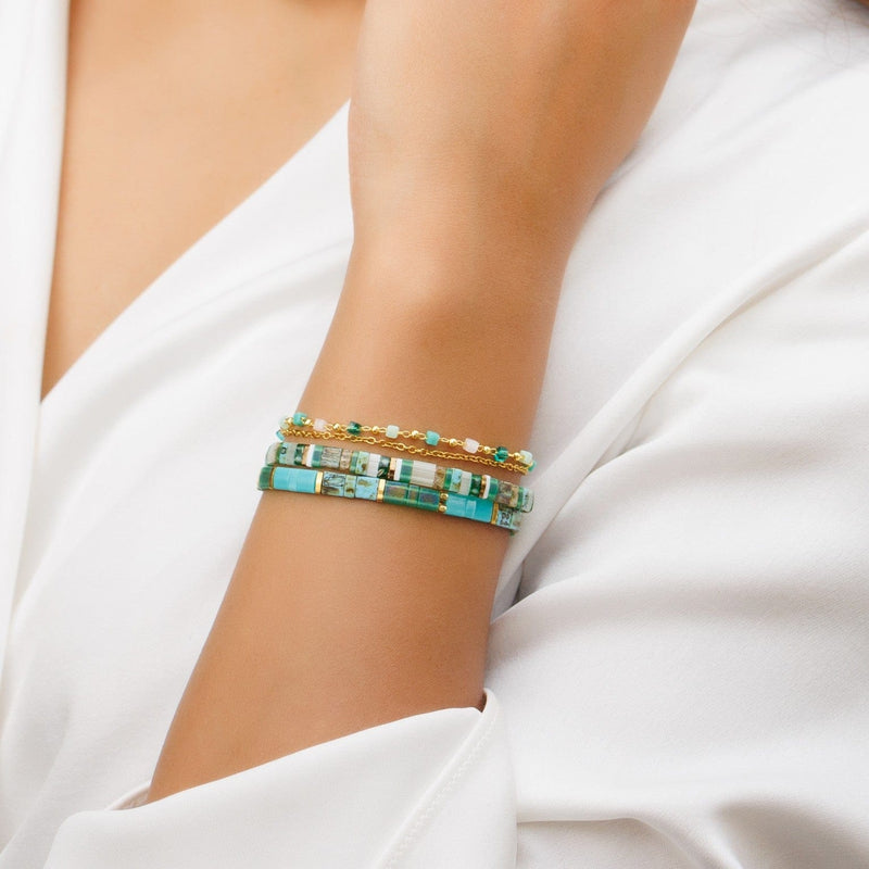 Parure Ela - Bracelet de perles