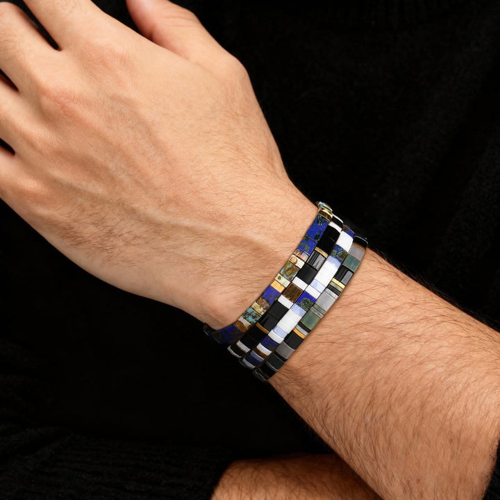 Parure Essential - bracelet en perles Miyuki porté au poignet