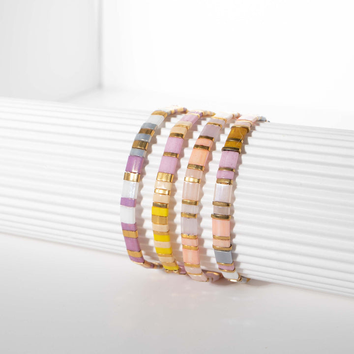 Parure Lia - vue détaillée des perles Miyuki japonaises