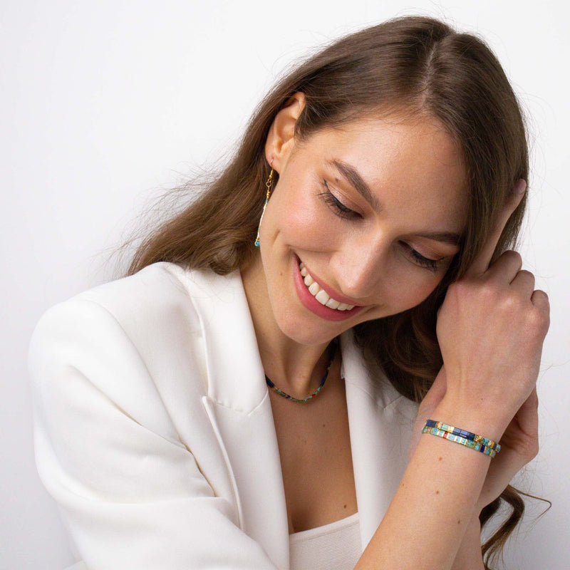 Parure Lou - Køss Design bracelet de perles colorées fait main photo 10