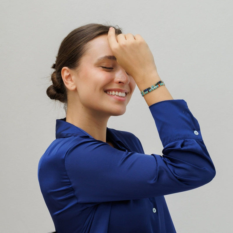 Parure Lou - Køss Design bracelet de perles colorées fait main photo 7