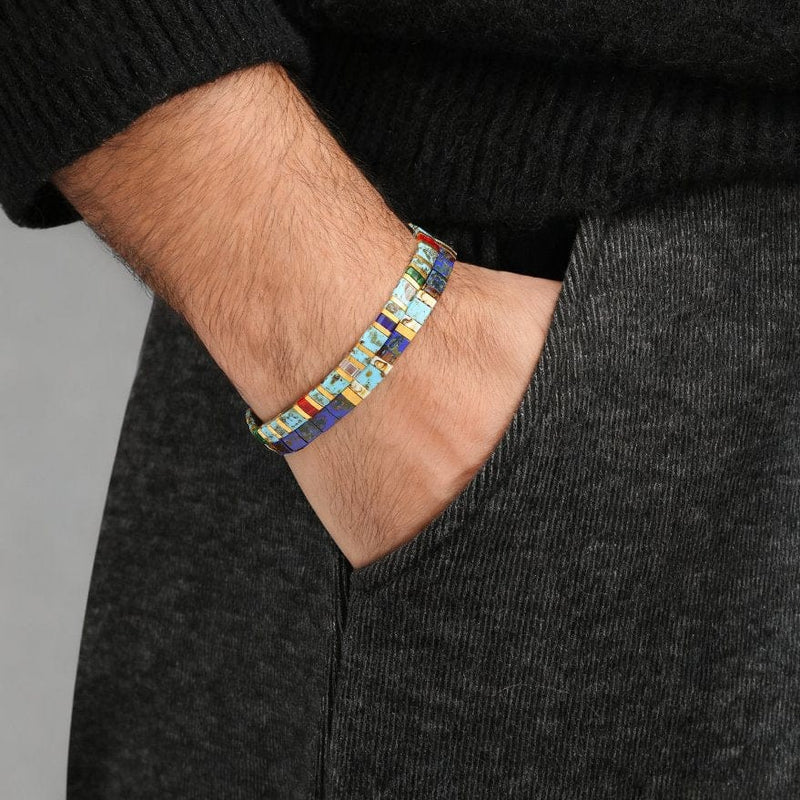 Parure Lou - vue détaillée des perles Miyuki japonaises