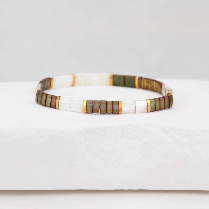 Parure Mila - Køss Design bracelets perles plates fait main photo 6