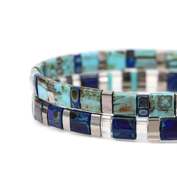 Parure Nerina - vue détaillée des perles Miyuki japonaises