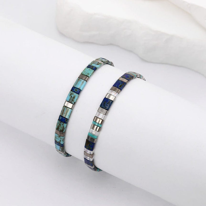 Parure Nerina - Bracelets de perles - bracelet de perles colorées fait main en perles Miyuki par Køss Design