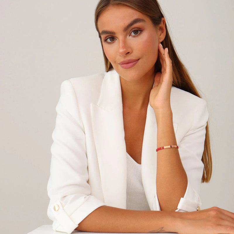 Parure Scarlett - Køss Design bracelet de perles colorées fait main photo 6