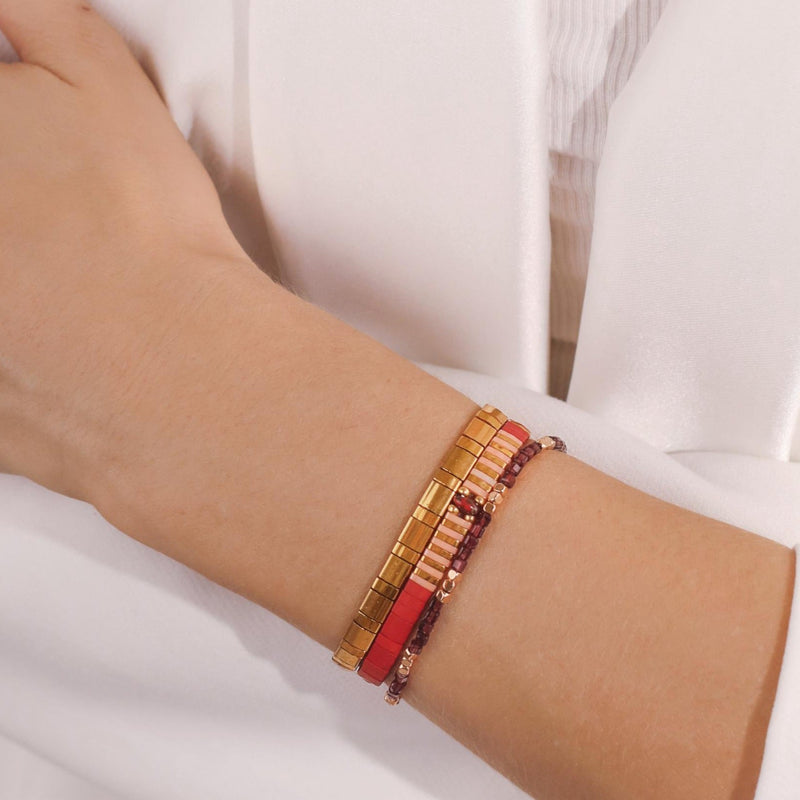 Parure Scarlett - Køss Design bracelet de perles colorées fait main photo 13