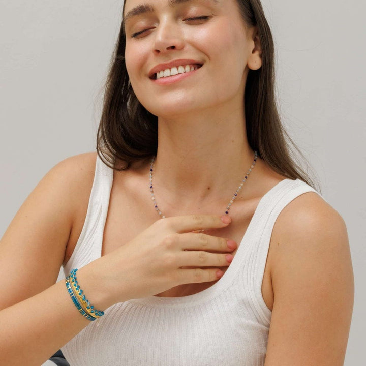 Parure Sofia - Køss Design bracelets perles plates fait main photo 7