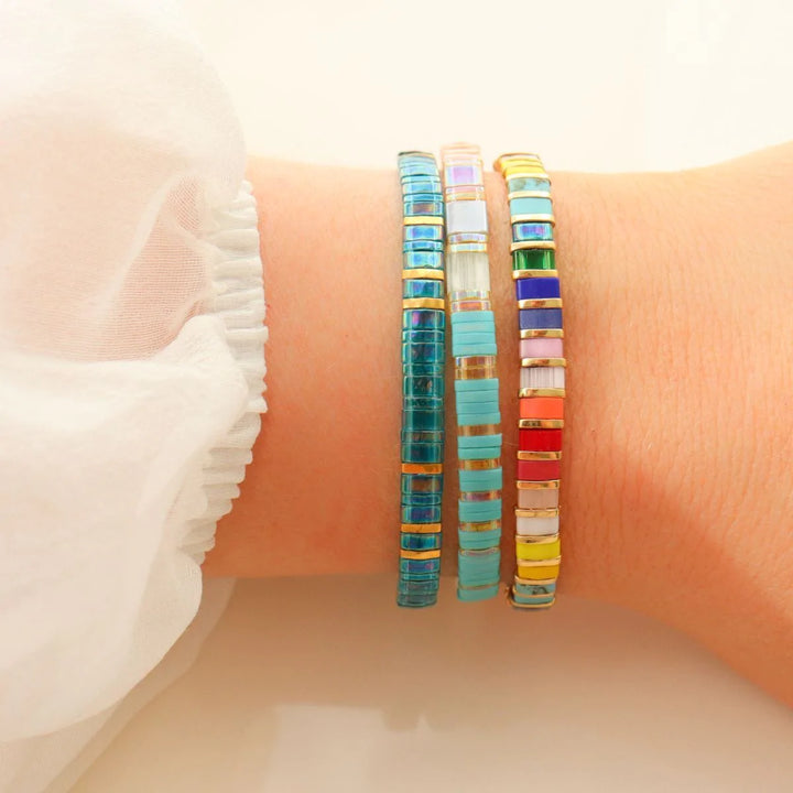 Parure Søl - Bracelets de perles - bracelet de perles colorées fait main en perles Miyuki par Køss Design