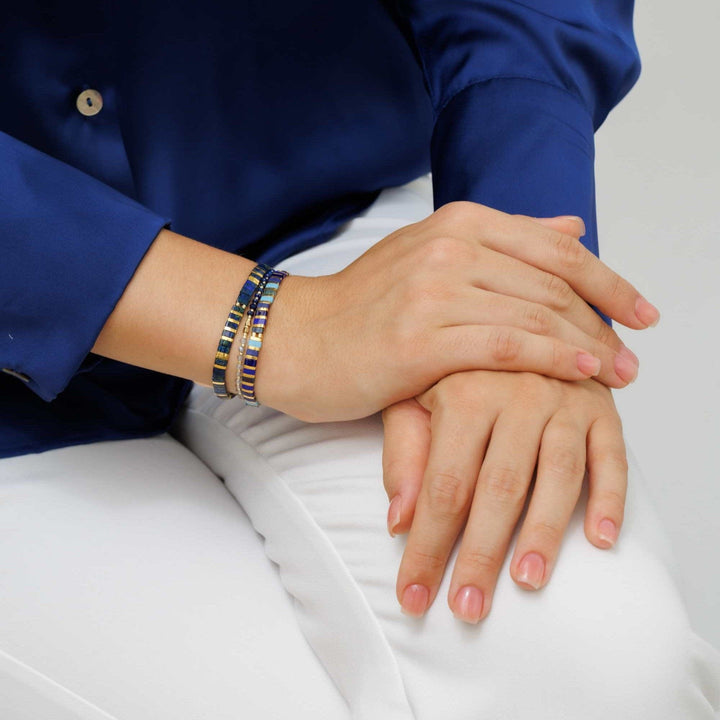 Parure Soline - Køss Design bracelets perles plates fait main photo 6
