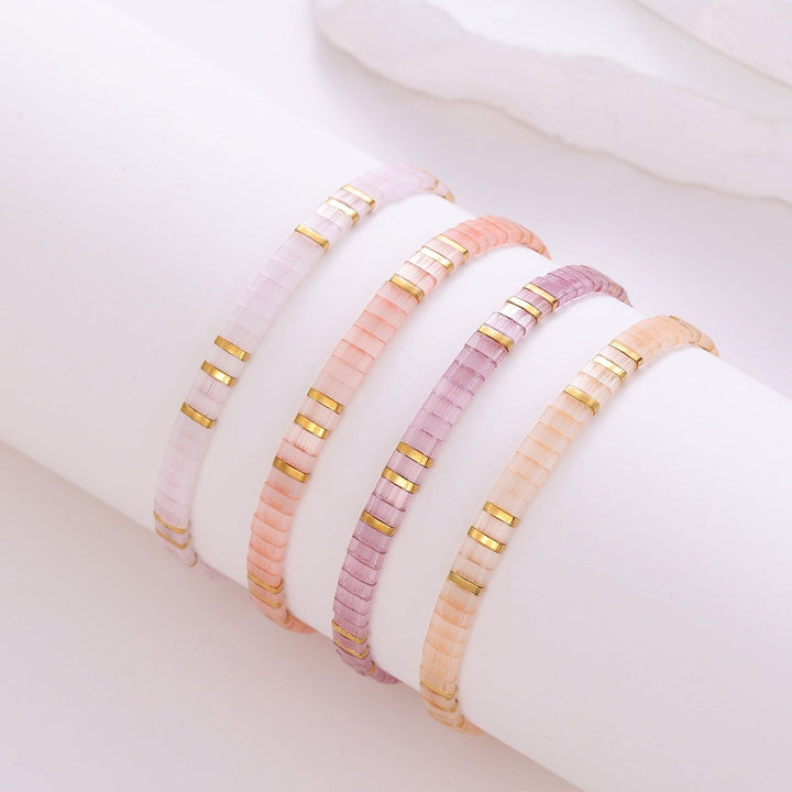 Parure Sophie - Bracelets de Perles - bracelet de perles colorées fait main en perles Miyuki par Køss Design