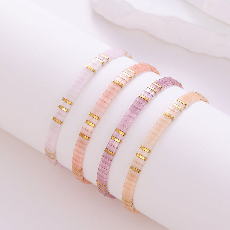 Parure Sophie - Bracelets de Perles - bracelet de perles colorées fait main en perles Miyuki par Køss Design