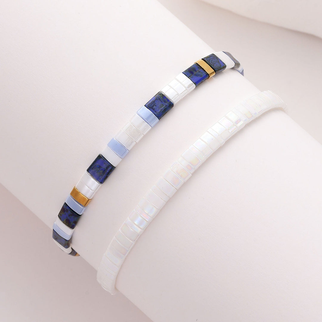 Parure Tila - Bracelets de perles - bracelet de perles colorées fait main en perles Miyuki par Køss Design